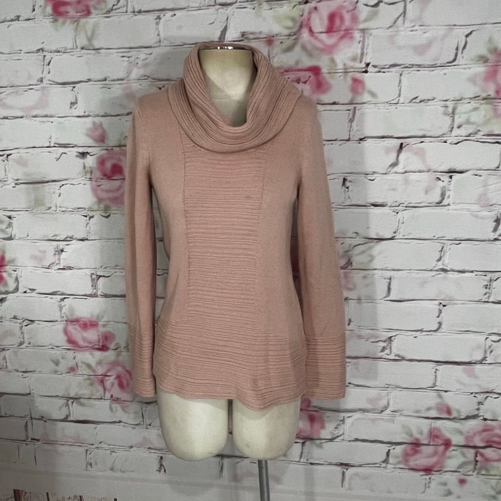 Calvin Klein Dusky Pink Cowl Neck Sweater